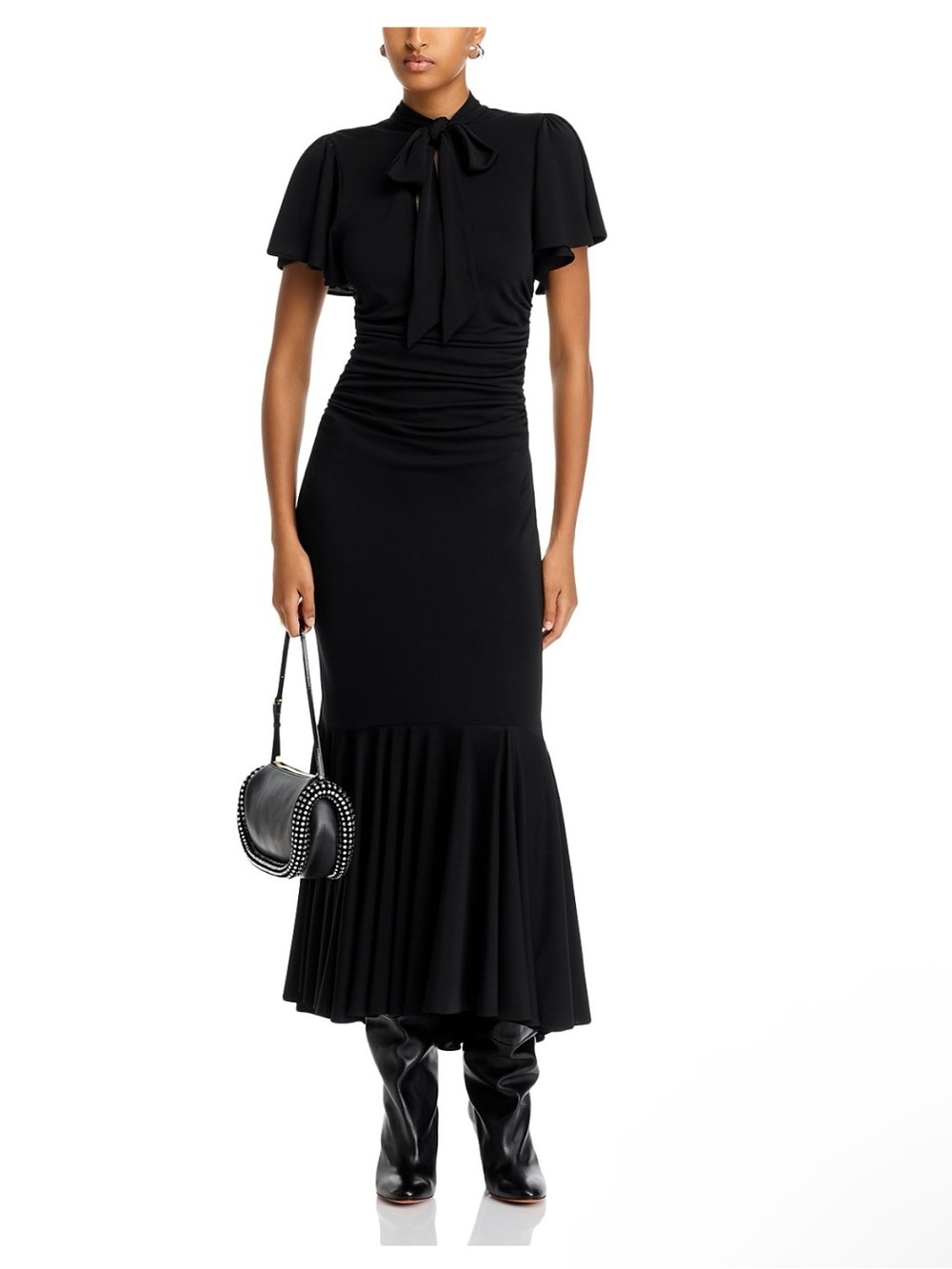 Cinq A Sept Hertha Tie Neck Dress Size 0 NWT